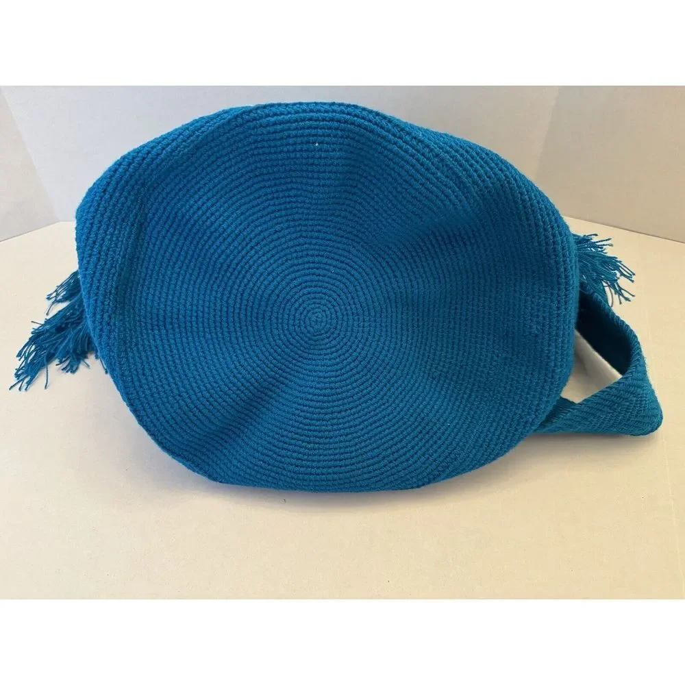 Round Knit‎ Purse Colorful Geometric Mandala Festival